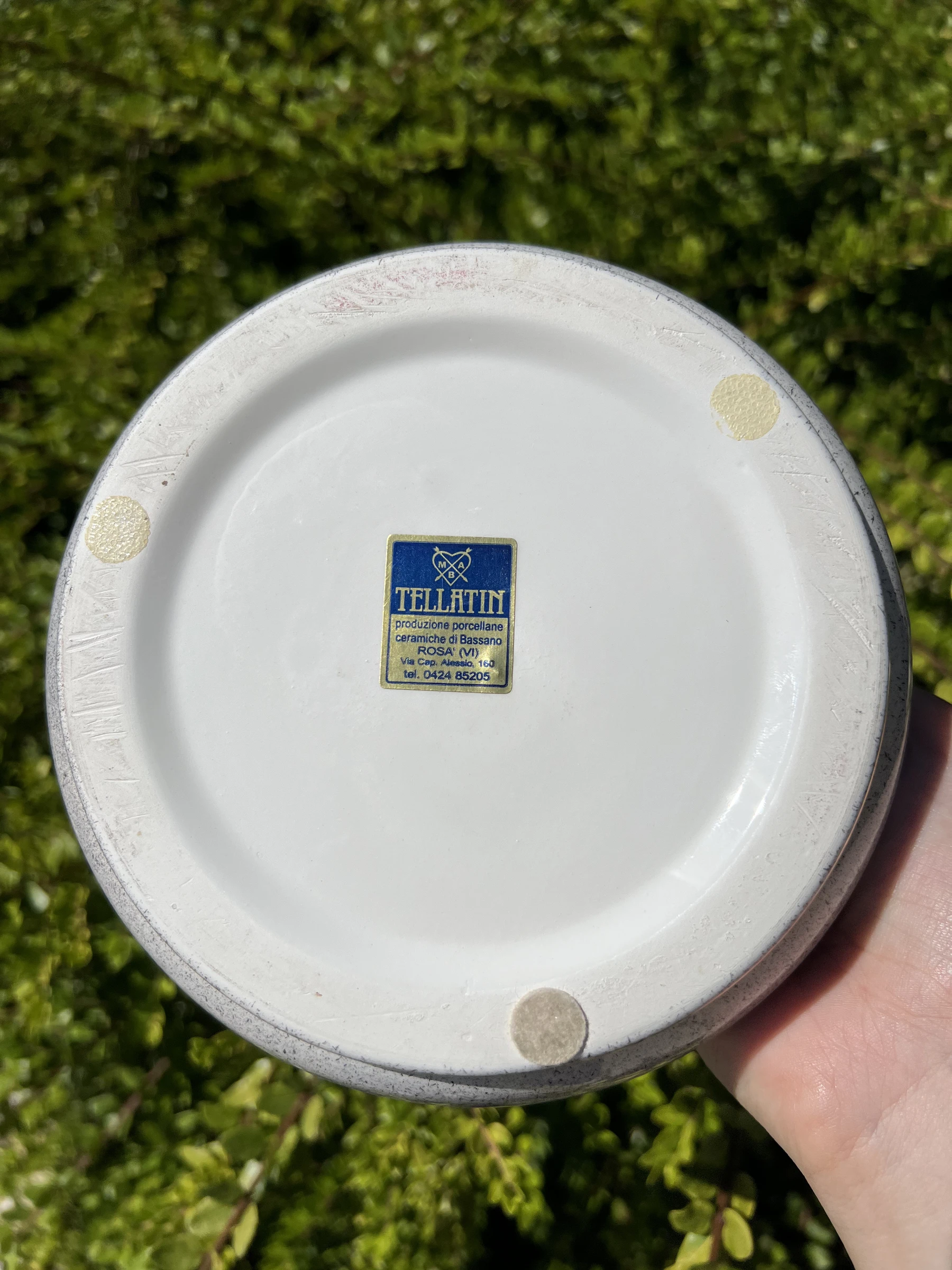 🍬 Vintage Bonbonnière Tellatin Bassano Italië keramiek Dolcezze met deksel – photo 9